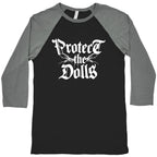 Protect the Dolls Graphic Tee Baseball Tee