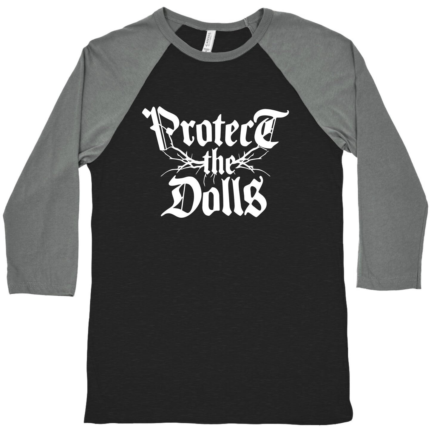 Protect the Dolls Graphic Tee Baseball Tee