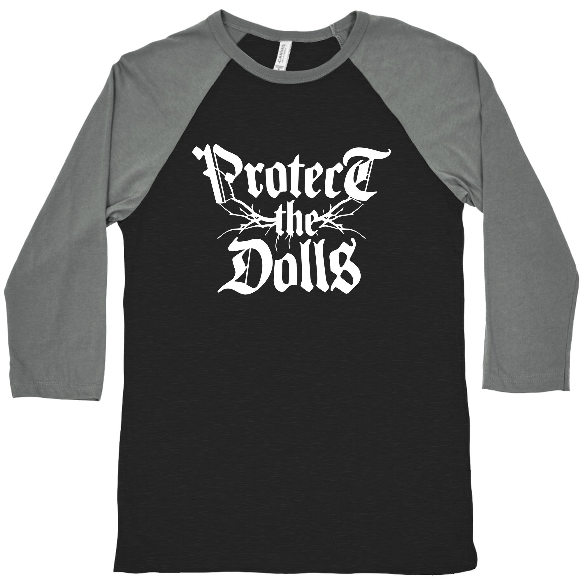 Protect the Dolls Graphic Tee Baseball Tee