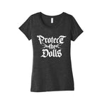 Protect the Dolls Graphic Tee Womens Triblend Tee