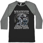 Whatever Daddy Wants Wolf Shirt Baseball Tee