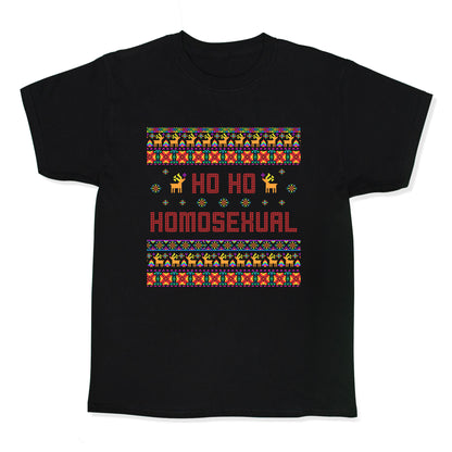 Ho Ho Ho Homosexual Kids Tee