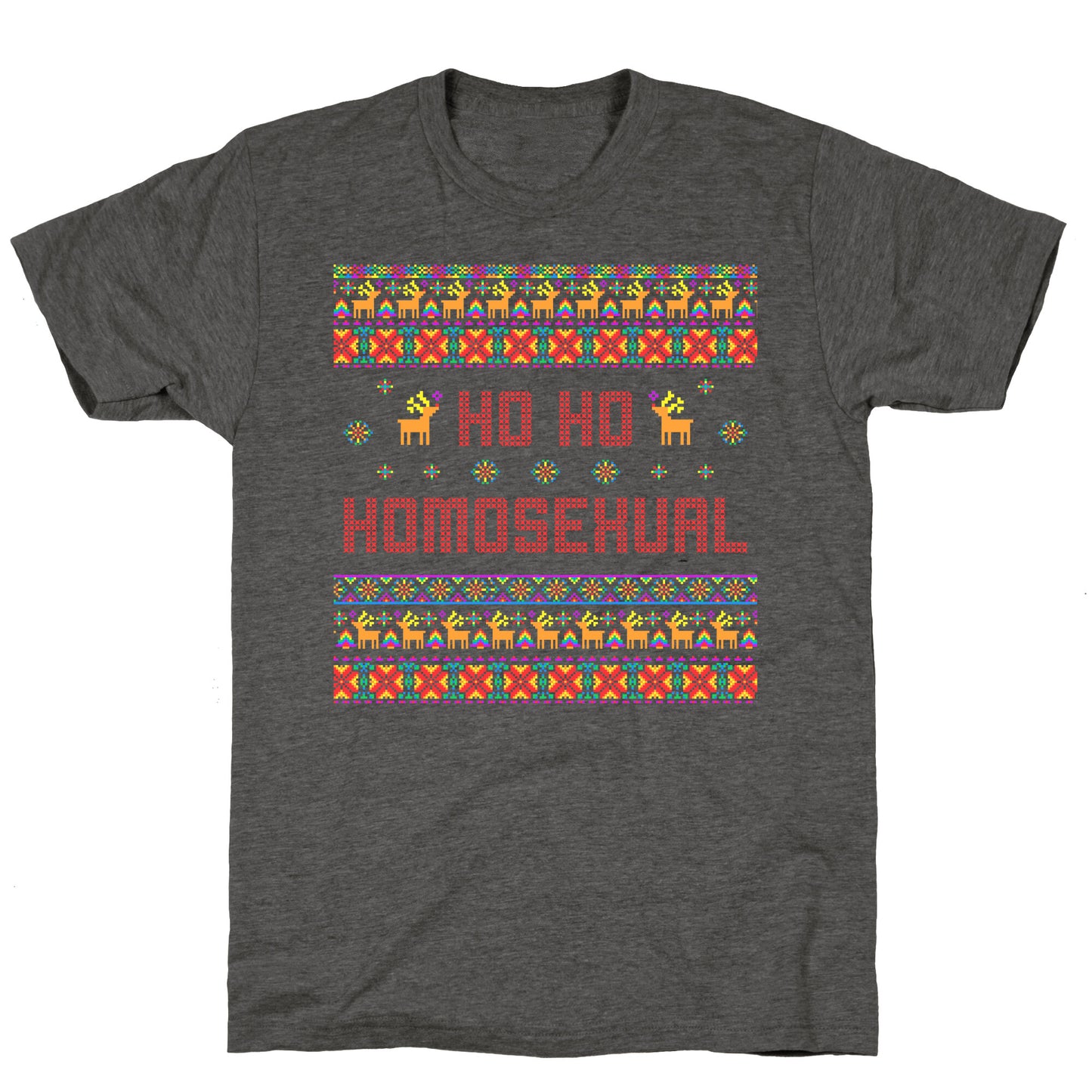 Ho Ho Ho Homosexual Unisex Triblend Tee