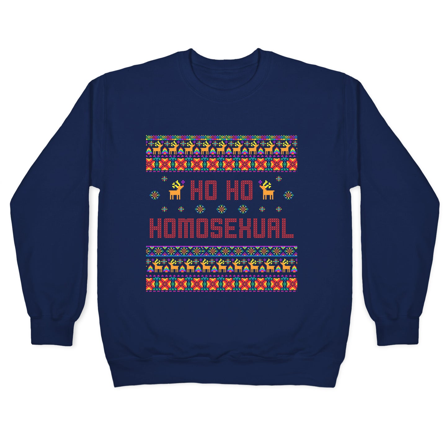 Ho Ho Ho Homosexual Crewneck Sweatshirt