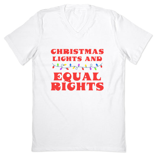 Christmas Lights and Equal Rights V-Neck