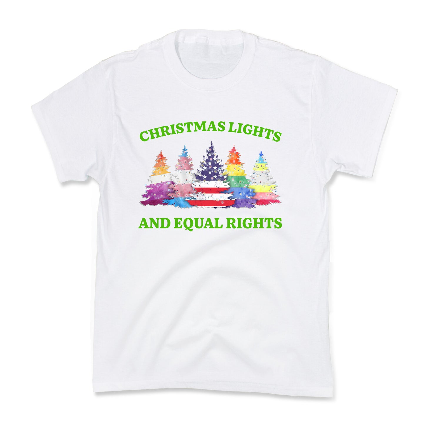 Christmas Lights and Equal Rights Shirt Kids Tee