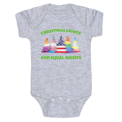 Christmas Lights and Equal Rights Shirt Baby One-Piece