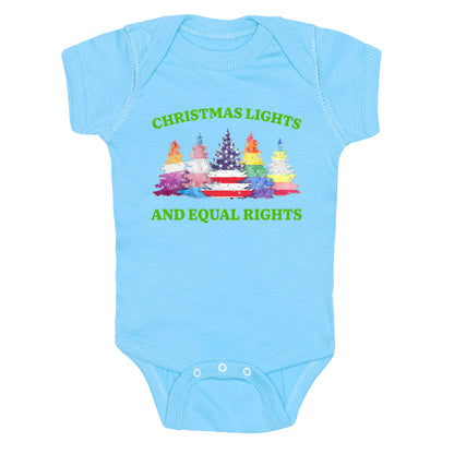 Christmas Lights and Equal Rights Shirt Baby One-Piece