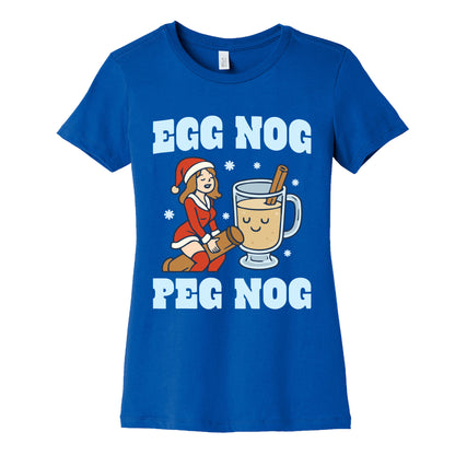 Egg Nog Peg Nog Womens Cotton Tee