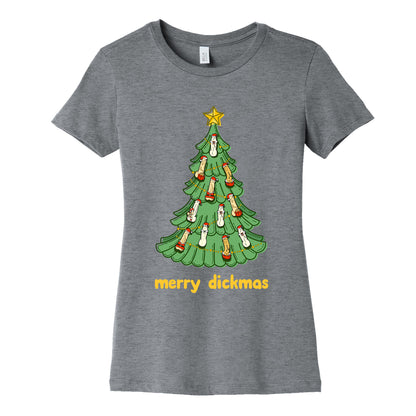 Merry Dickmas Womens Cotton Tee