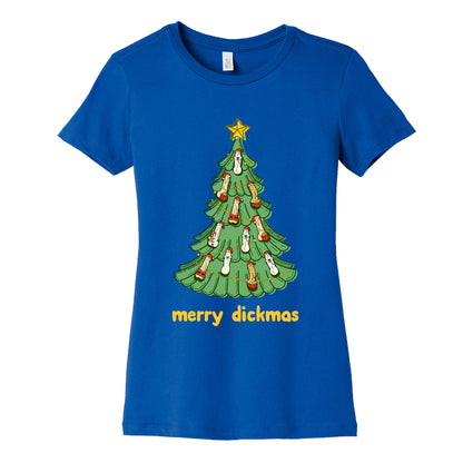Merry Dickmas Womens Cotton Tee