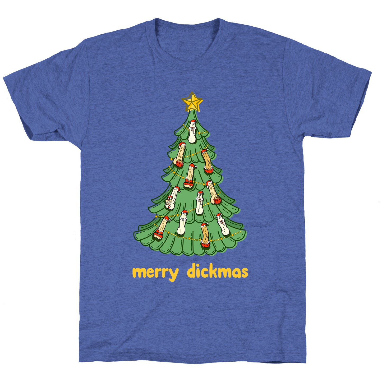 Merry Dickmas Unisex Triblend Tee