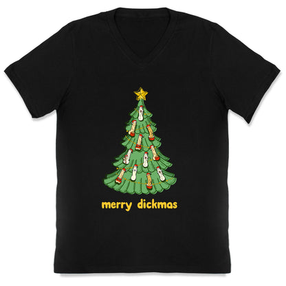 Merry Dickmas V-Neck