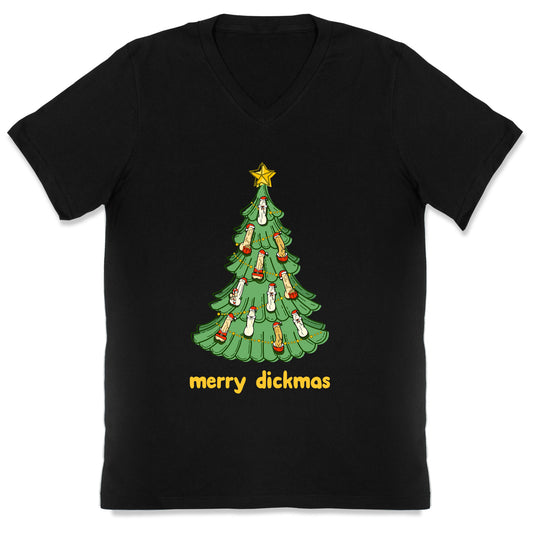 Merry Dickmas V-Neck