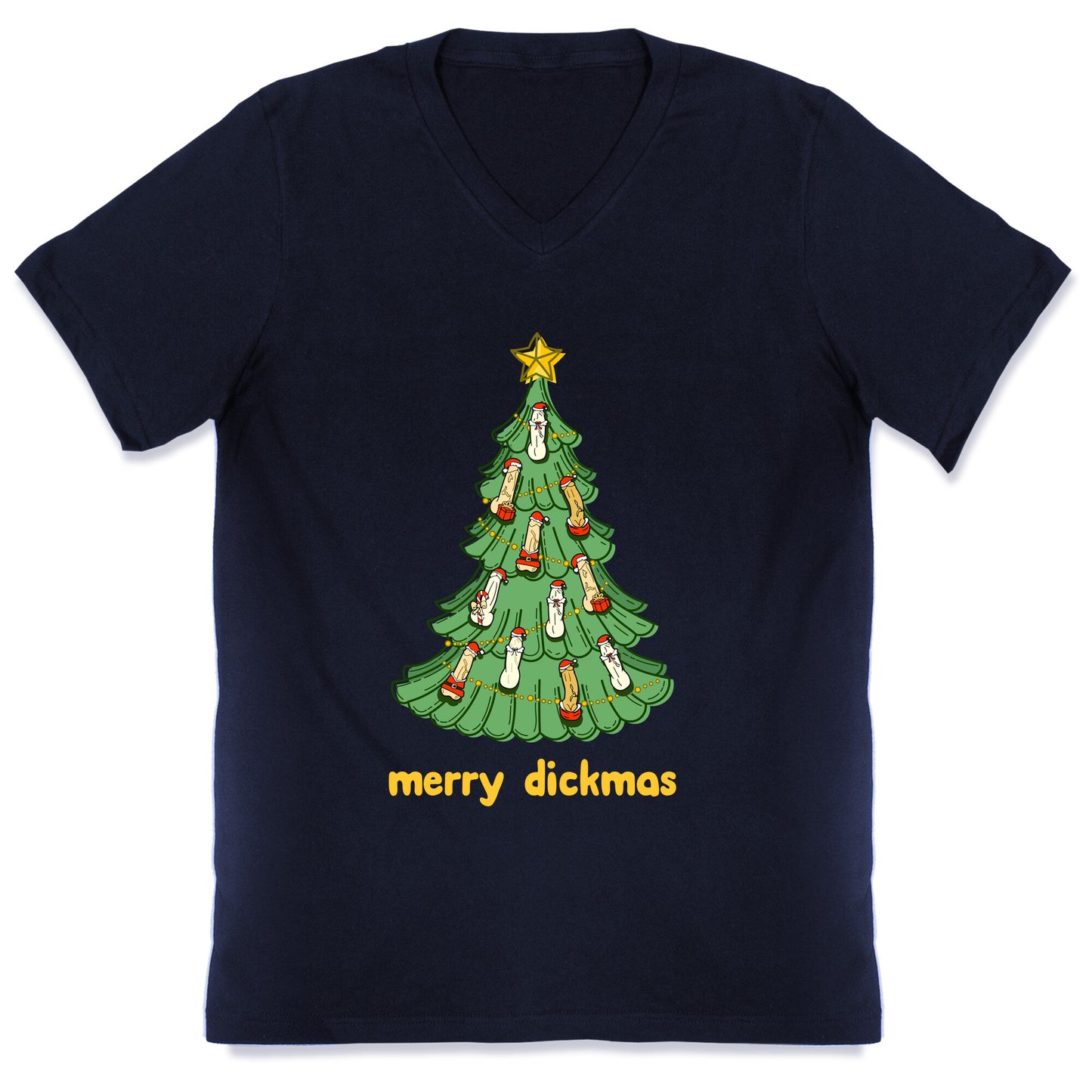 Merry Dickmas V-Neck