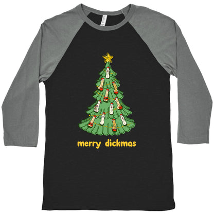 Merry Dickmas Baseball Tee