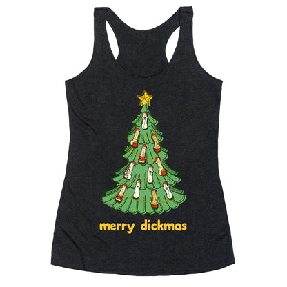 Merry Dickmas Racerback Tank