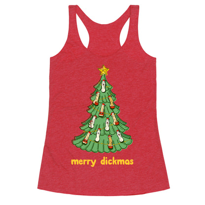 Merry Dickmas Racerback Tank