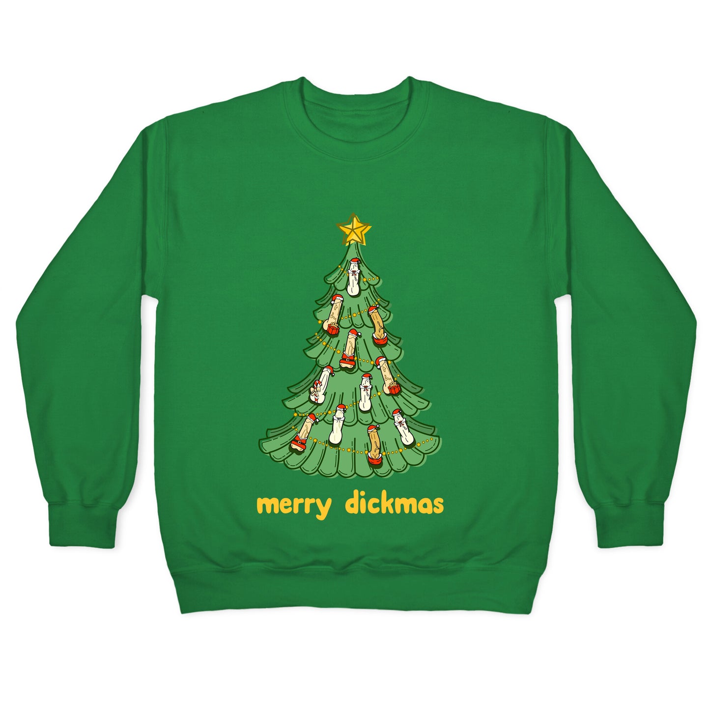 Merry Dickmas Crewneck Sweatshirt