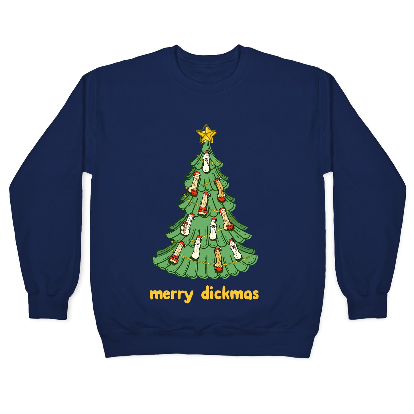Merry Dickmas Crewneck Sweatshirt
