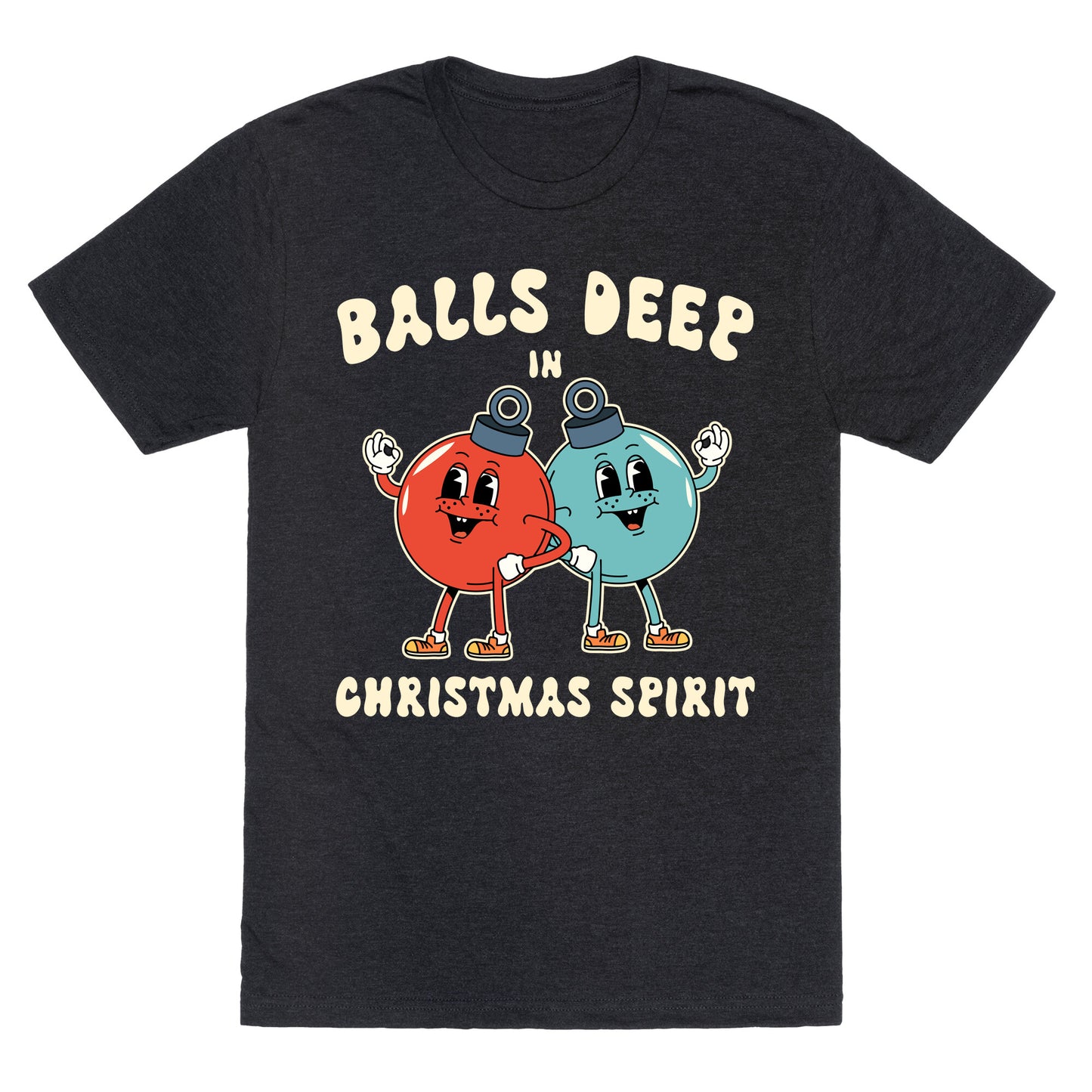 Balls Deep in Christmas Spirit Unisex Triblend Tee