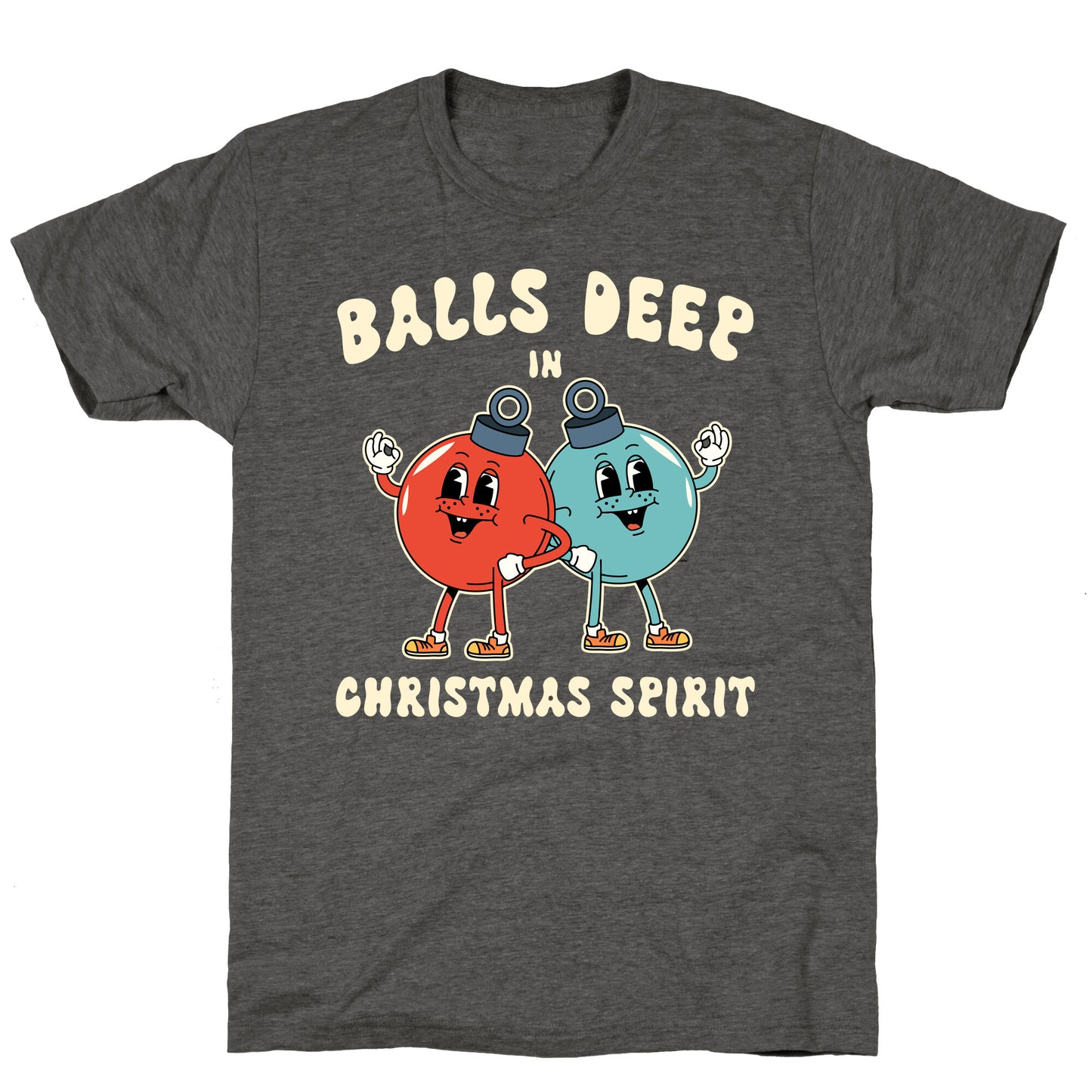 Balls Deep in Christmas Spirit Unisex Triblend Tee