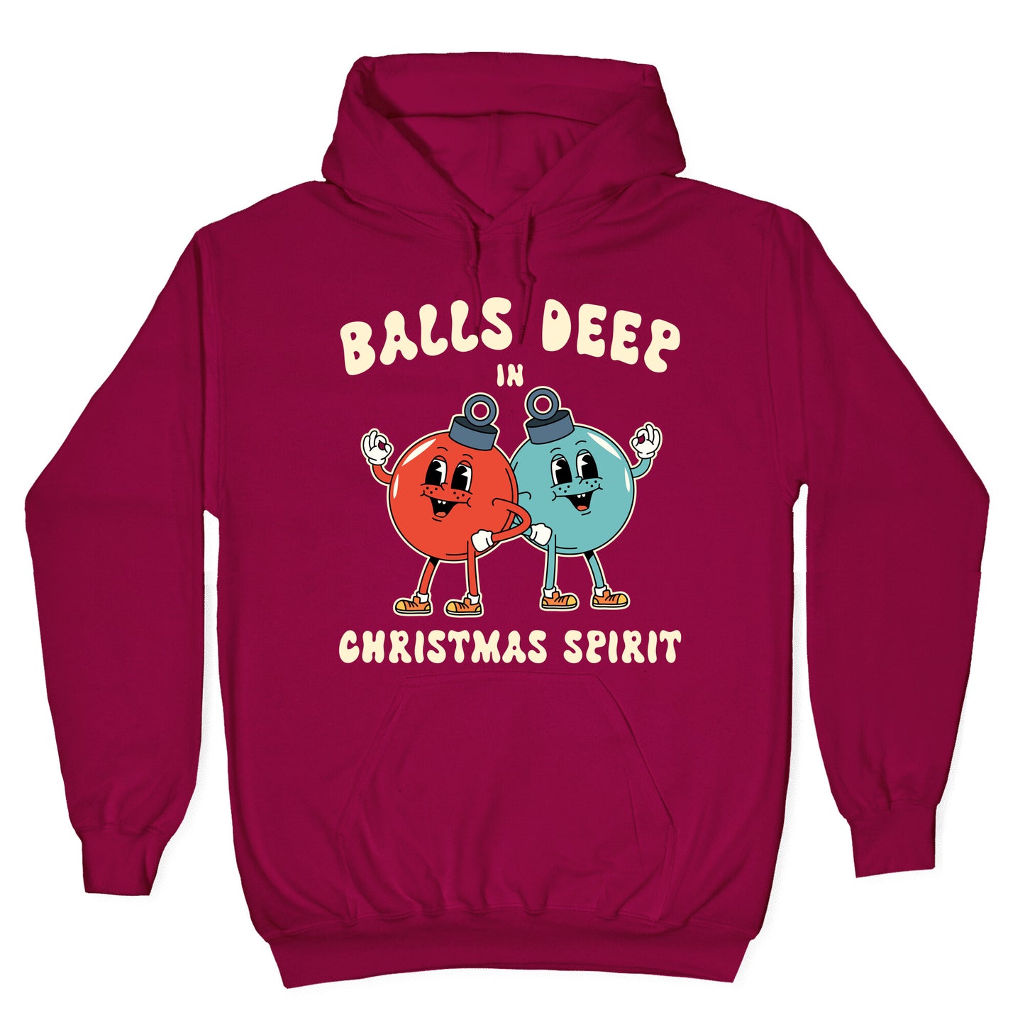 Balls Deep in Christmas Spirit Hoodie
