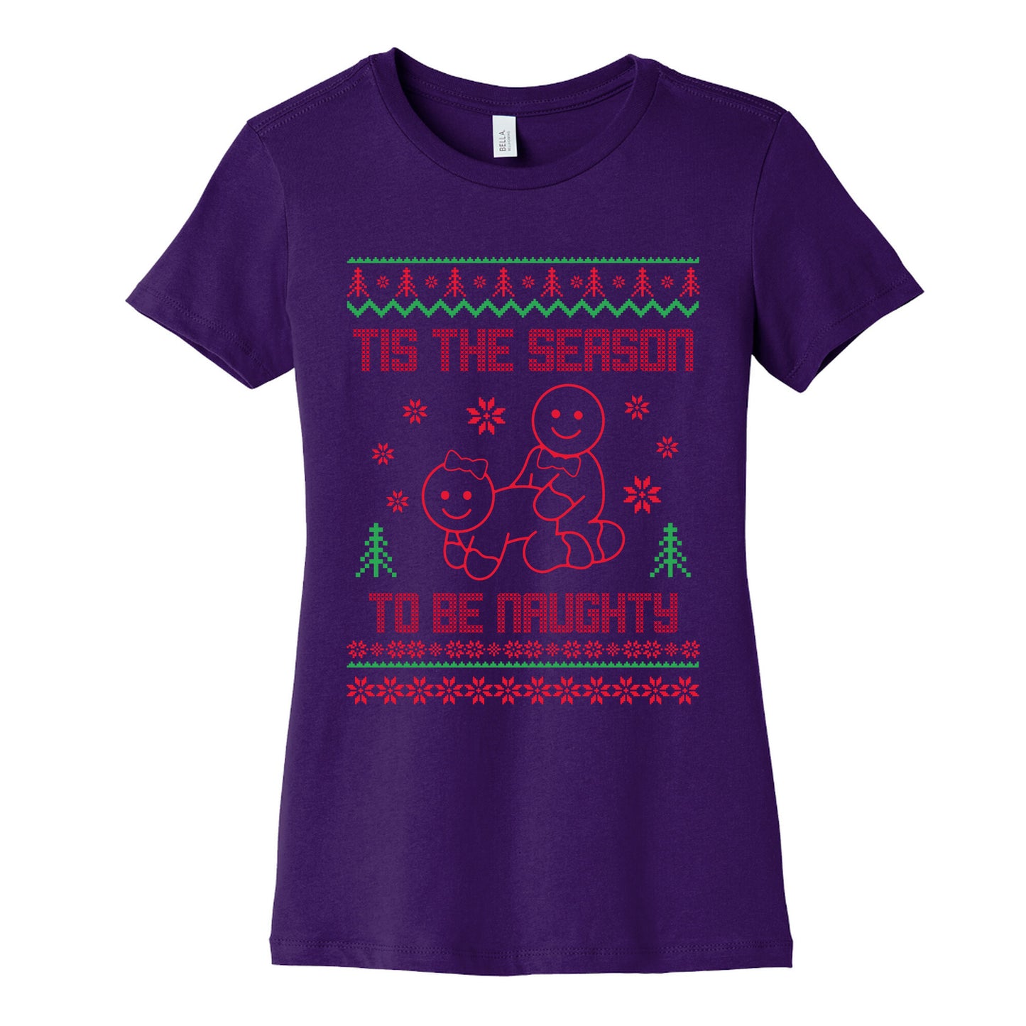Tis The Season To Be Naughty Womens Cotton Tee