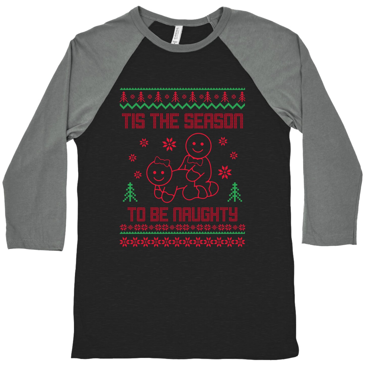 Tis The Season To Be Naughty Baseball Tee