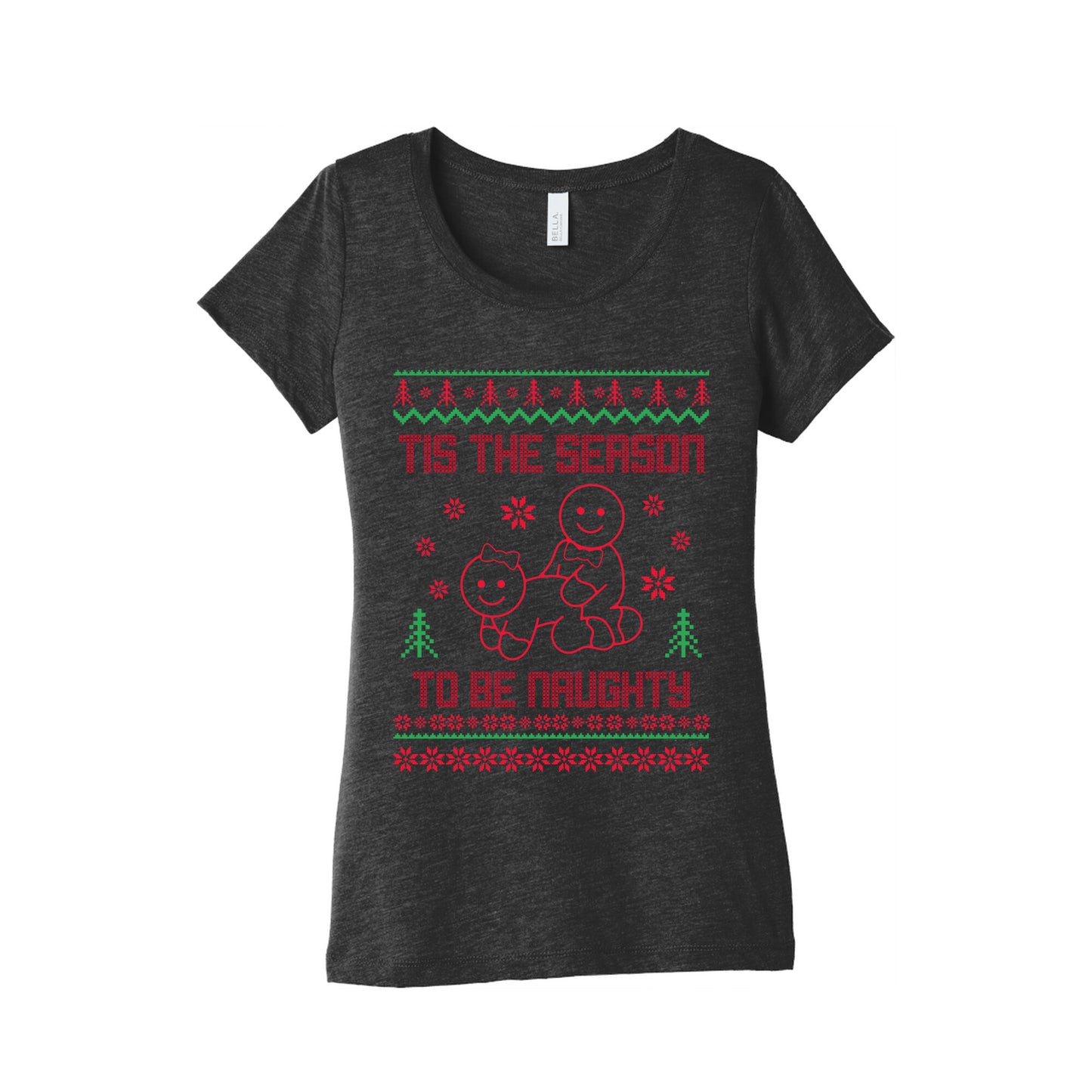 Tis The Season To Be Naughty Womens Triblend Tee