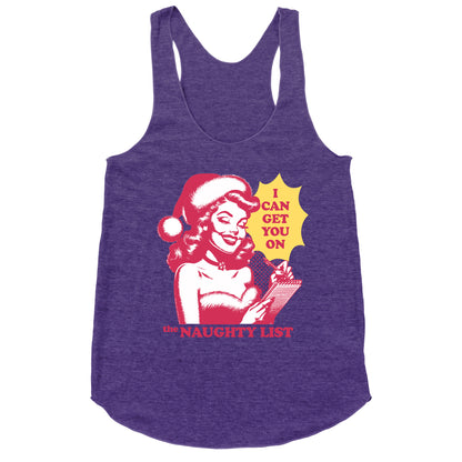 I Can Get You On The Naughty List Racerback Tank