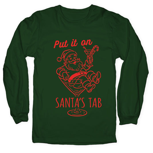 Put it On Santas Tab Longsleeve Tee