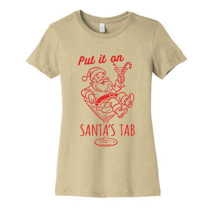 Put it On Santas Tab Womens Cotton Tee