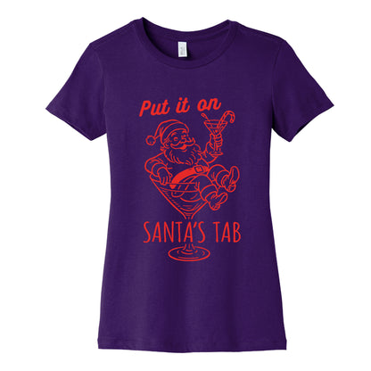 Put it On Santas Tab Womens Cotton Tee
