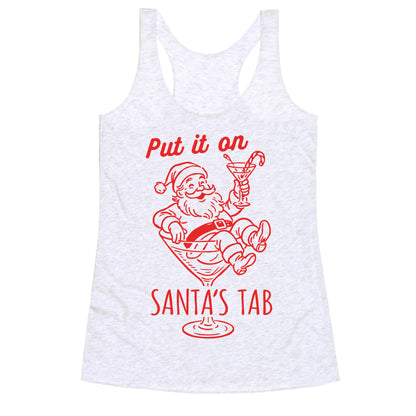 Put it On Santas Tab Racerback Tank