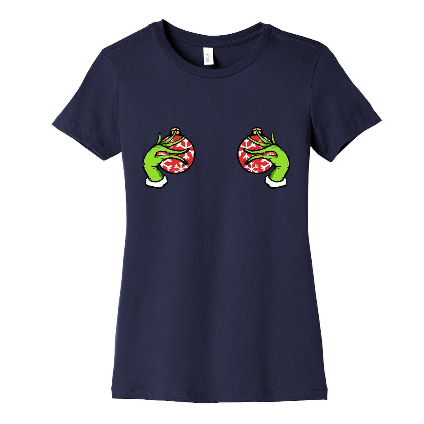 Christmas Boobie Shirt Womens Cotton Tee