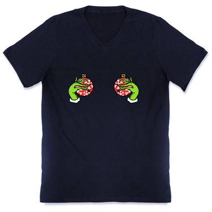 Christmas Boobie Shirt V-Neck