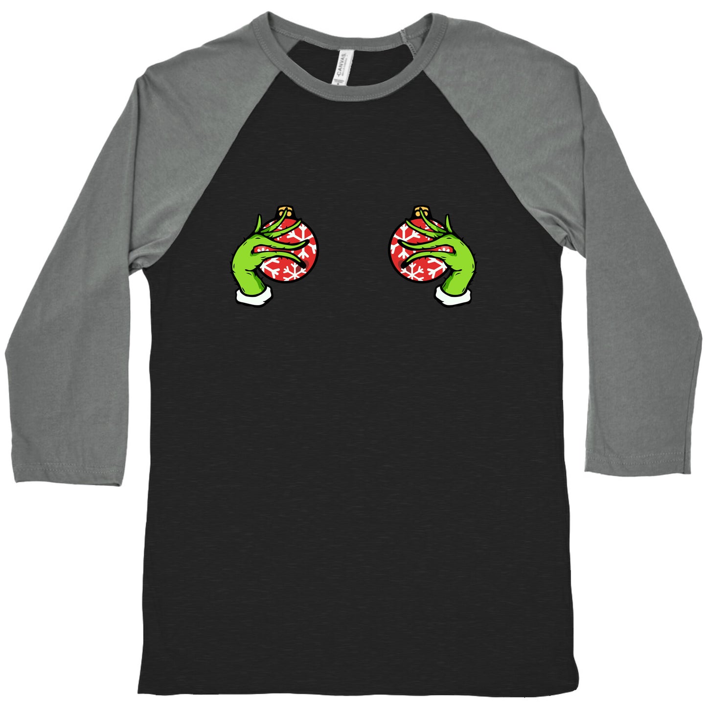 Christmas Boobie Shirt Baseball Tee