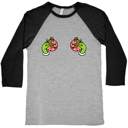 Christmas Boobie Shirt Baseball Tee