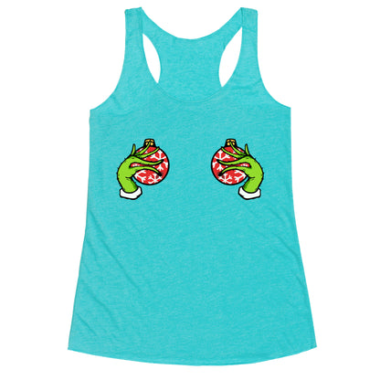 Christmas Boobie Shirt Racerback Tank