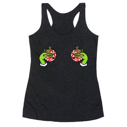 Christmas Boobie Shirt Racerback Tank