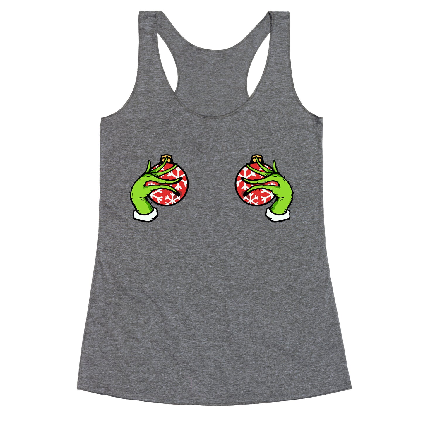 Christmas Boobie Shirt Racerback Tank
