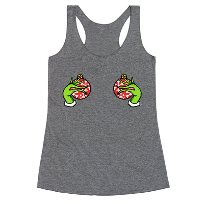 Christmas Boobie Shirt Racerback Tank