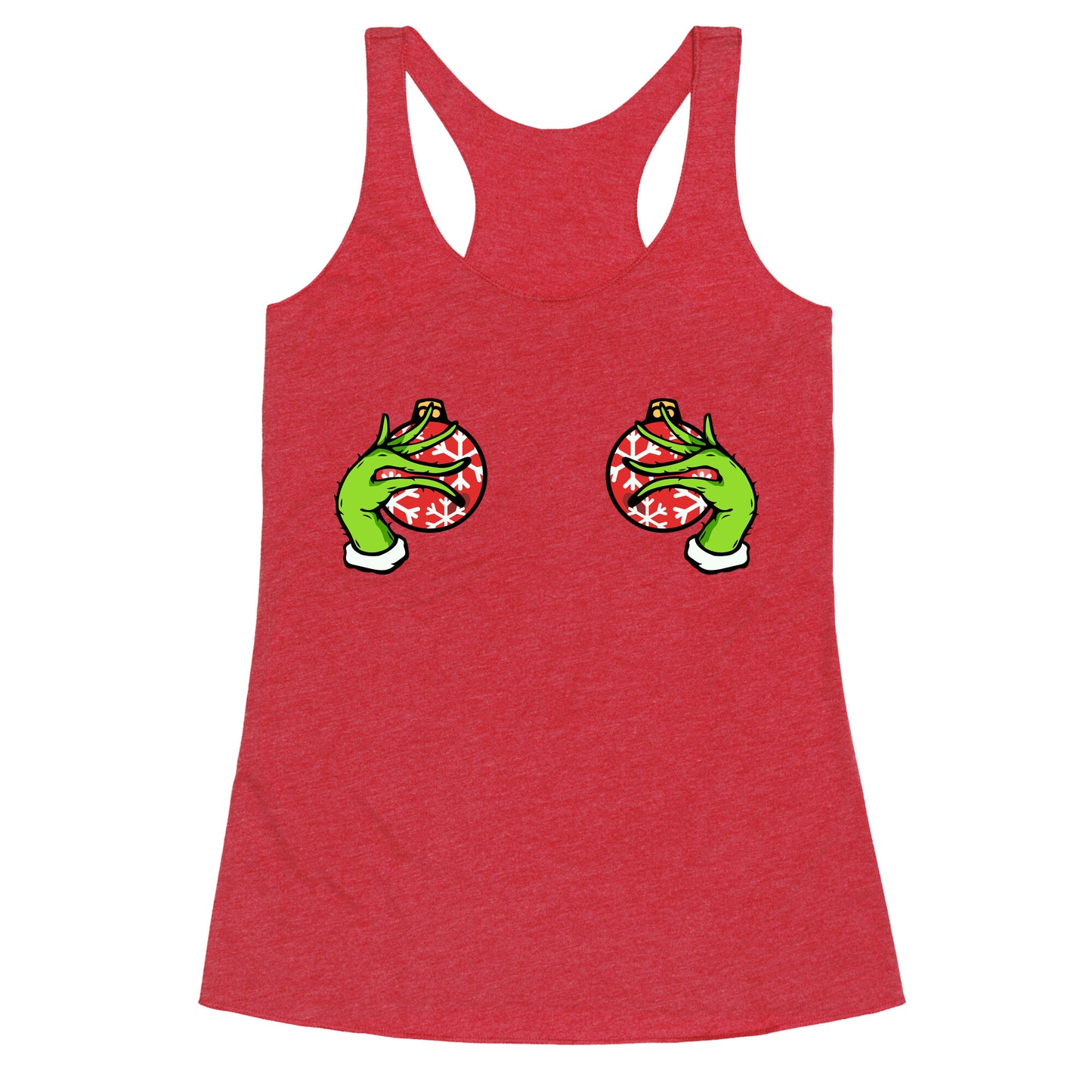 Christmas Boobie Shirt Racerback Tank