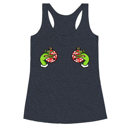 Christmas Boobie Shirt Racerback Tank