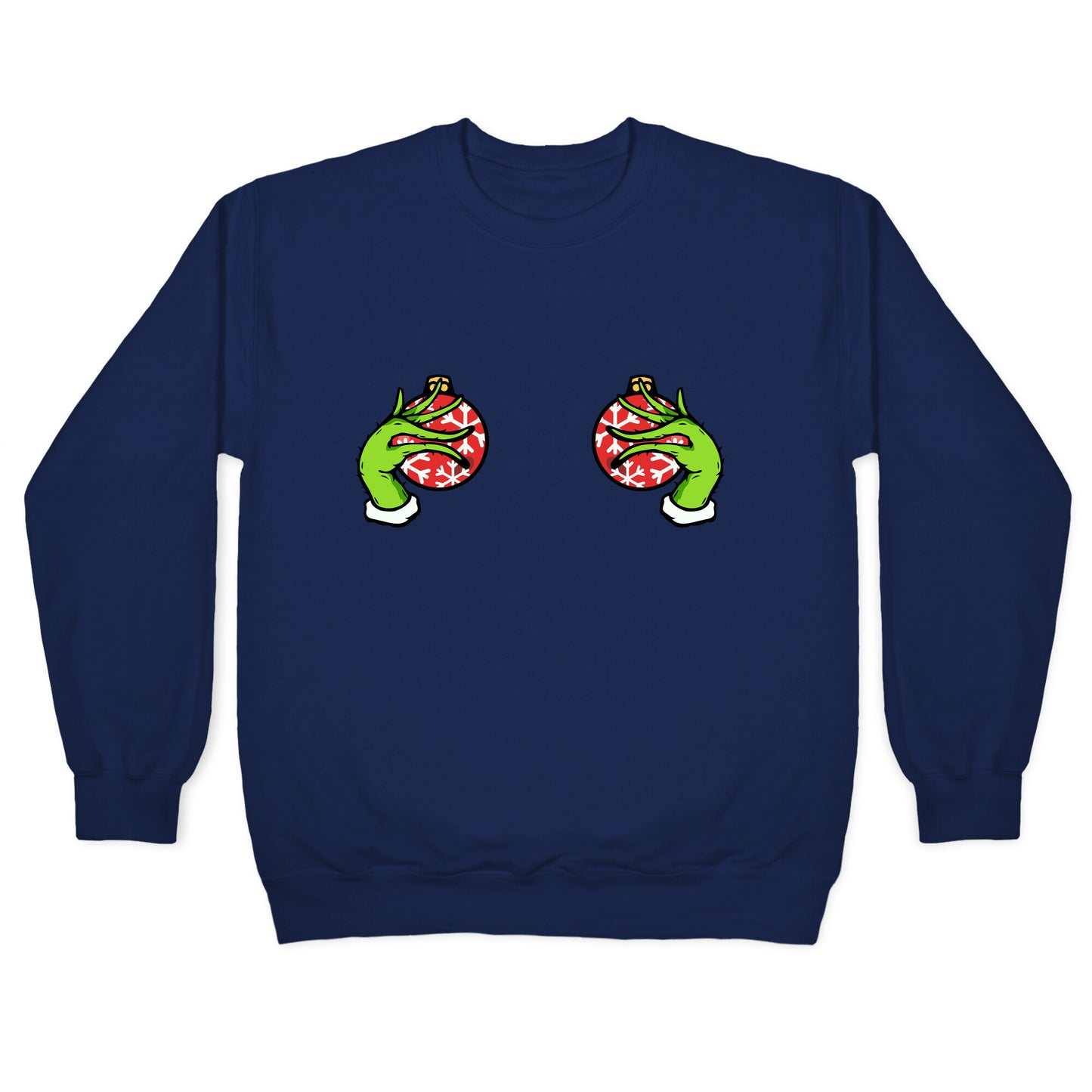 Christmas Boobie Shirt Crewneck Sweatshirt