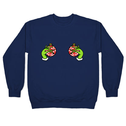 Christmas Boobie Shirt Crewneck Sweatshirt