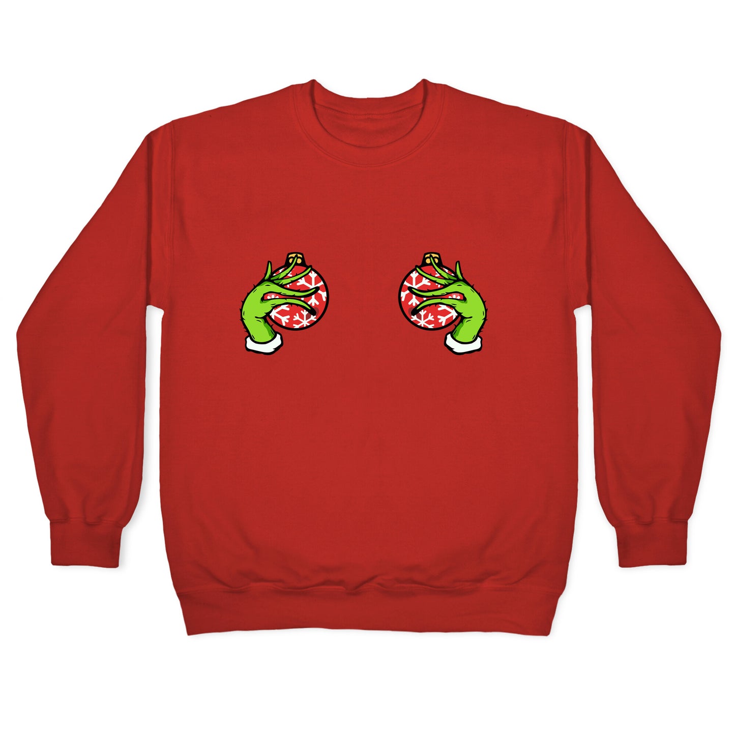 Christmas Boobie Shirt Crewneck Sweatshirt