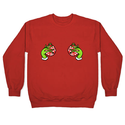 Christmas Boobie Shirt Crewneck Sweatshirt