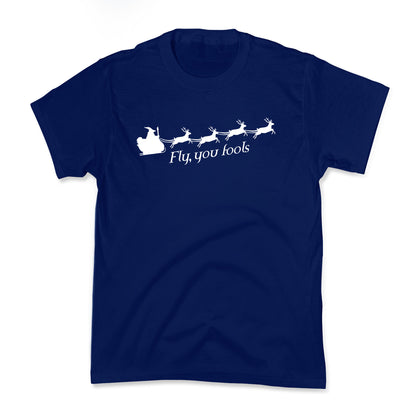 Fly You Fools Christmas Kids Tee